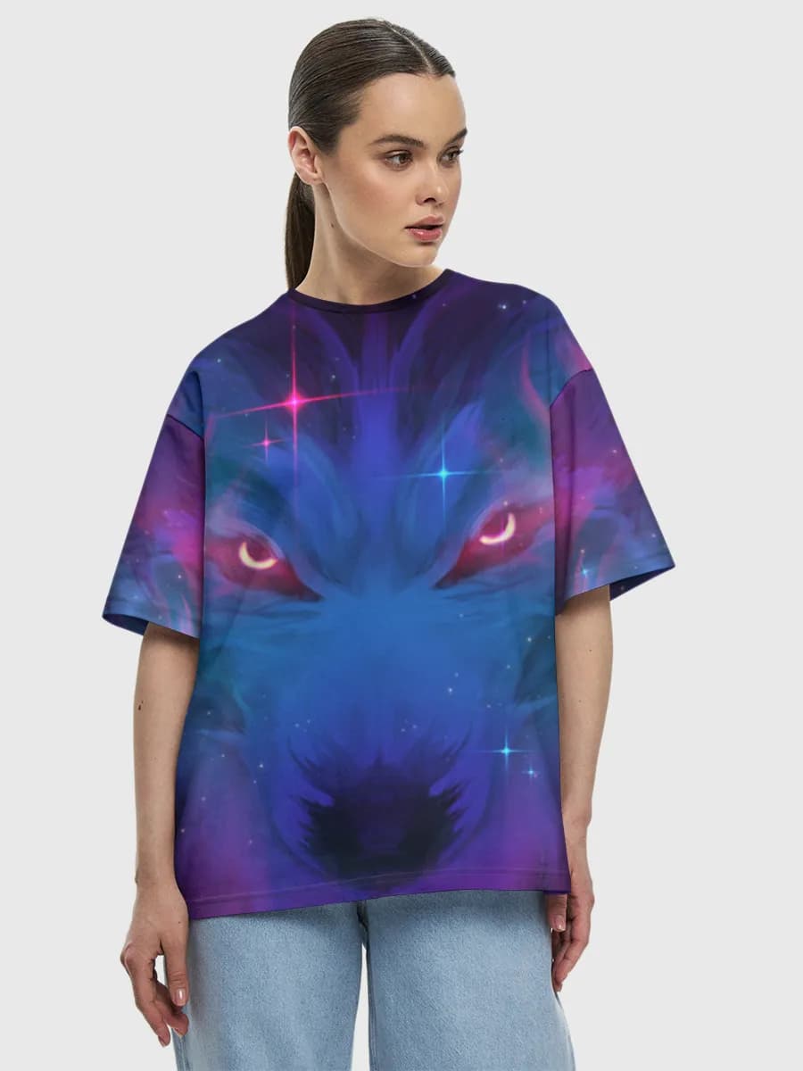 Women's oversized cotton T-shirt