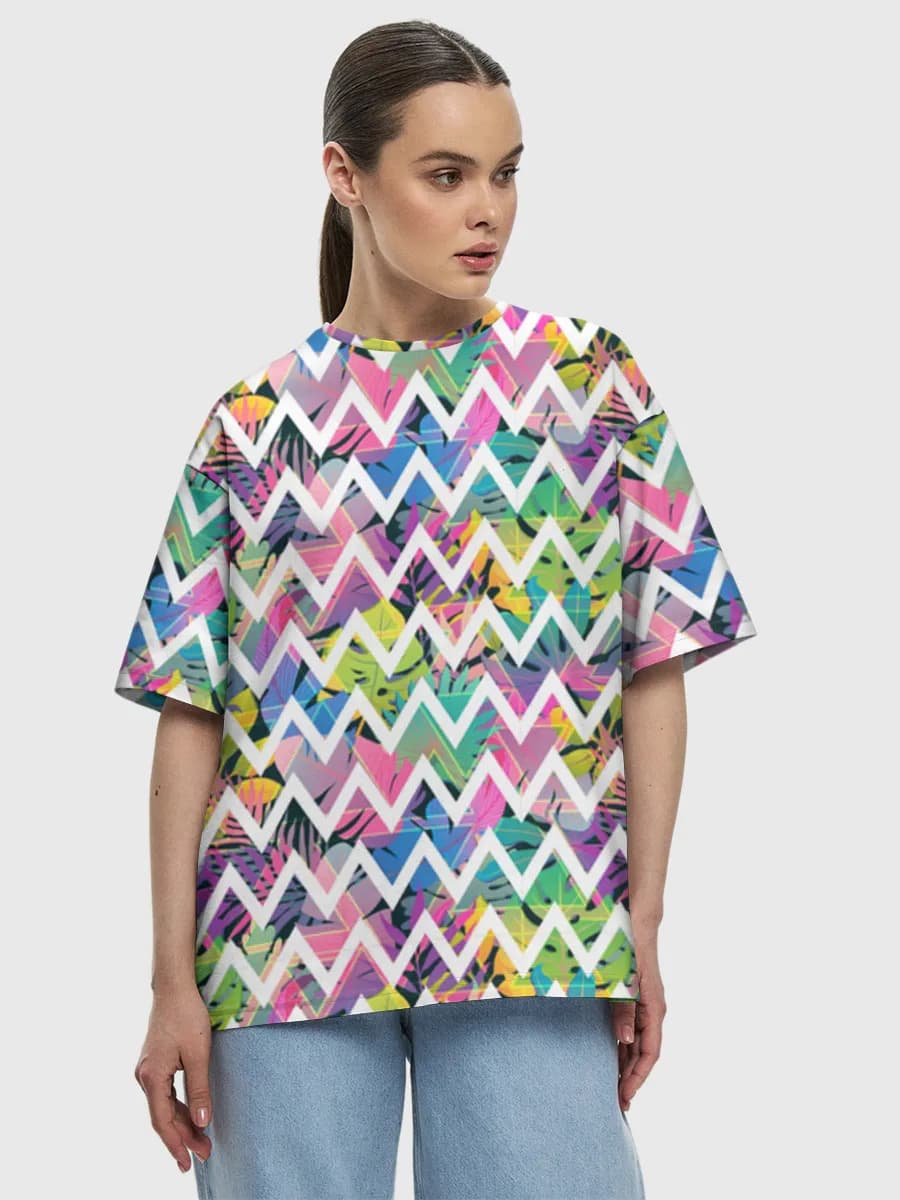 Women's oversized cotton T-shirt
