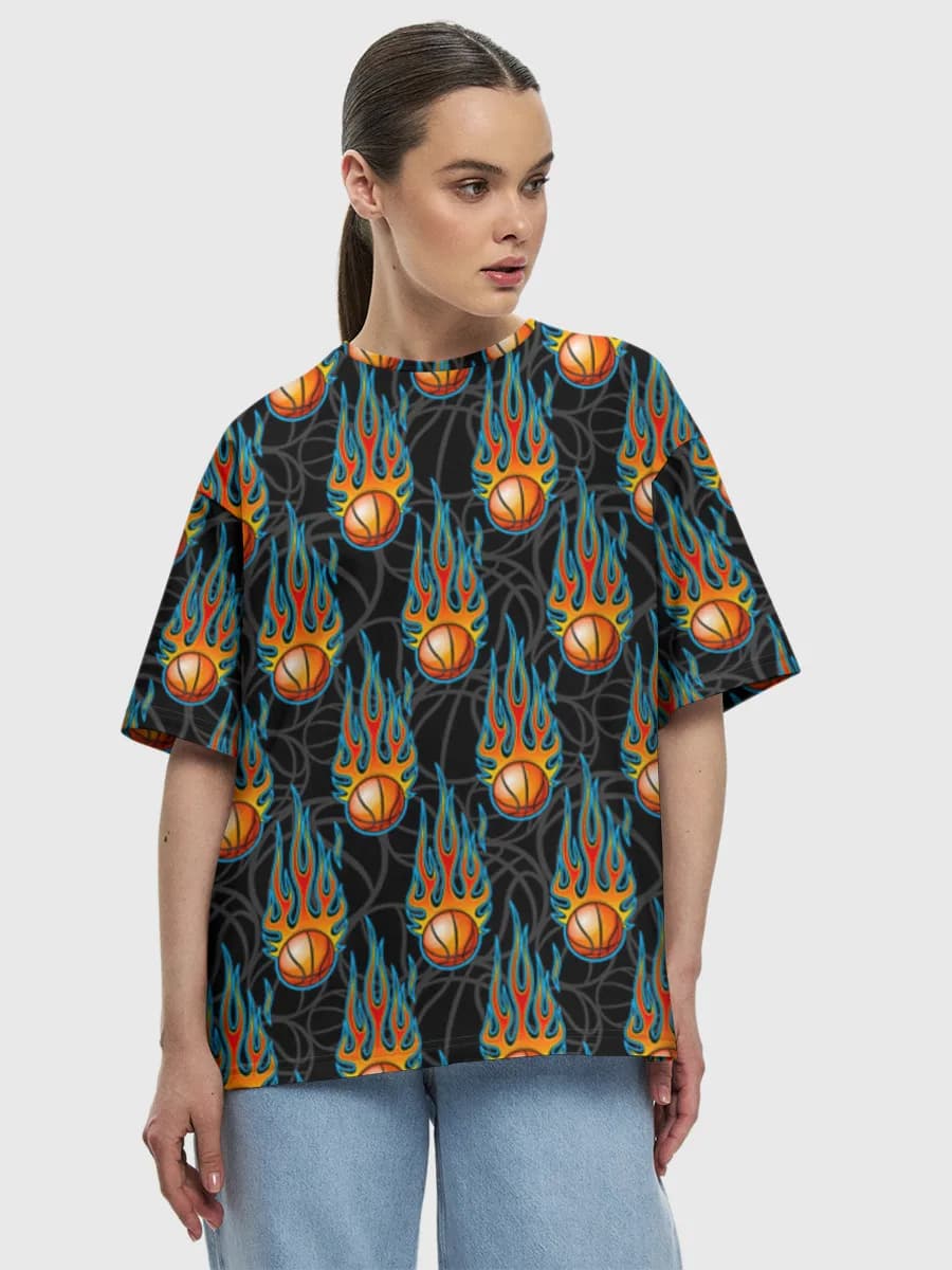 Women's oversized cotton T-shirt