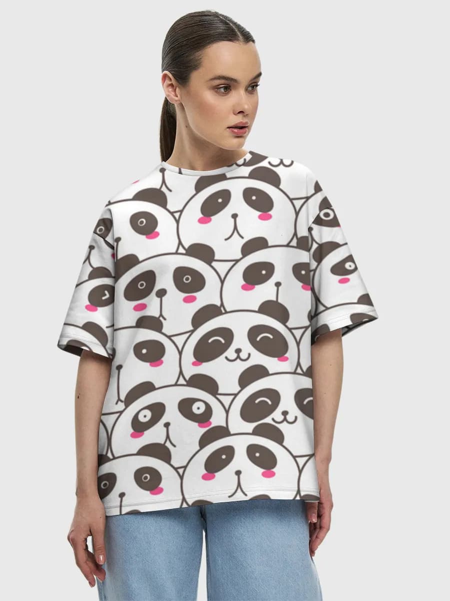 Women's oversized cotton T-shirt