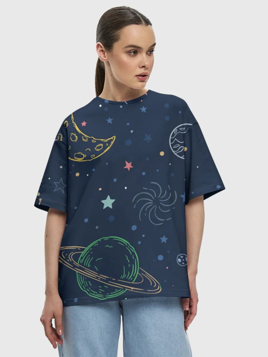 Women's oversized cotton T-shirt