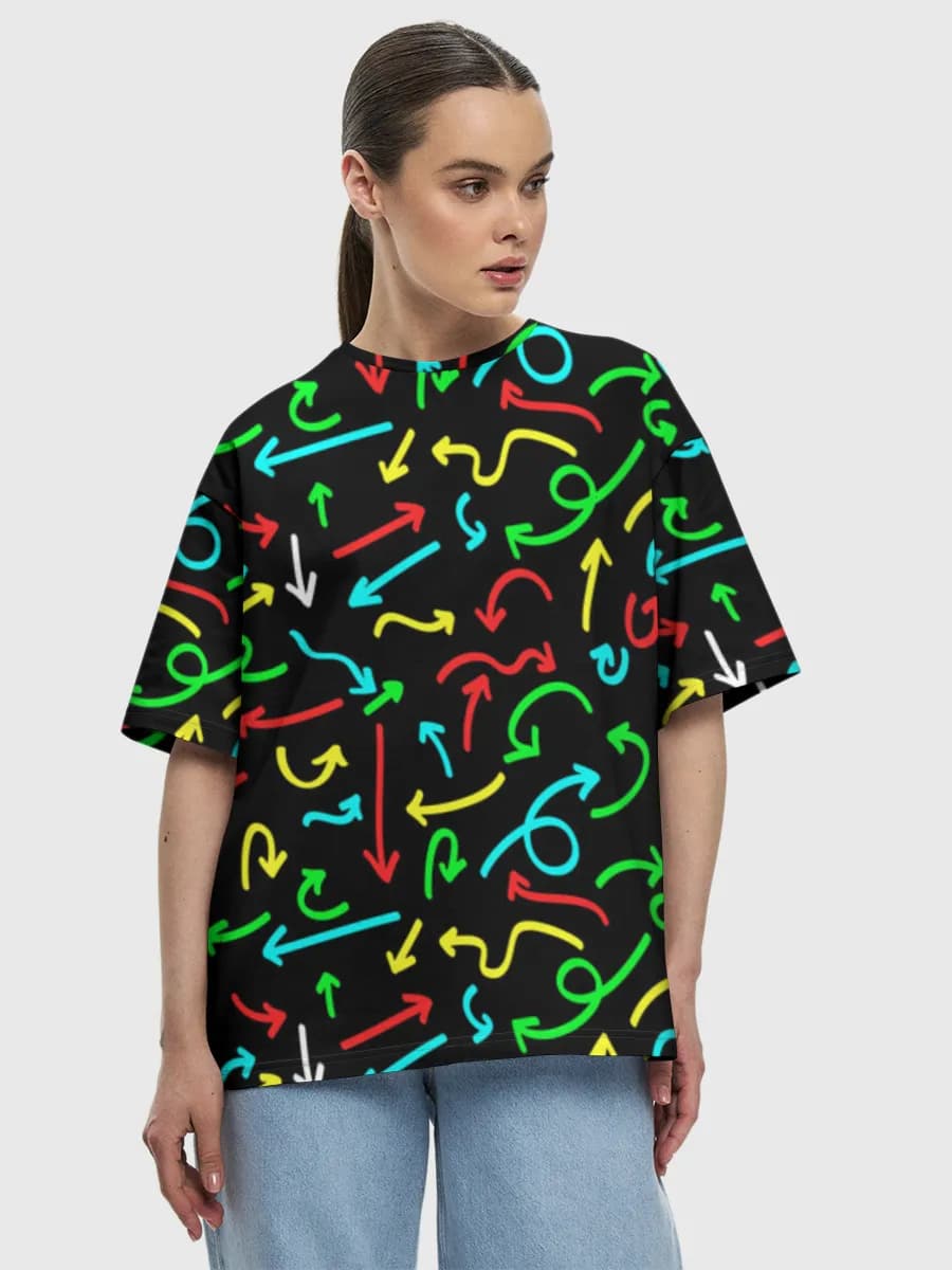 Women's oversized cotton T-shirt