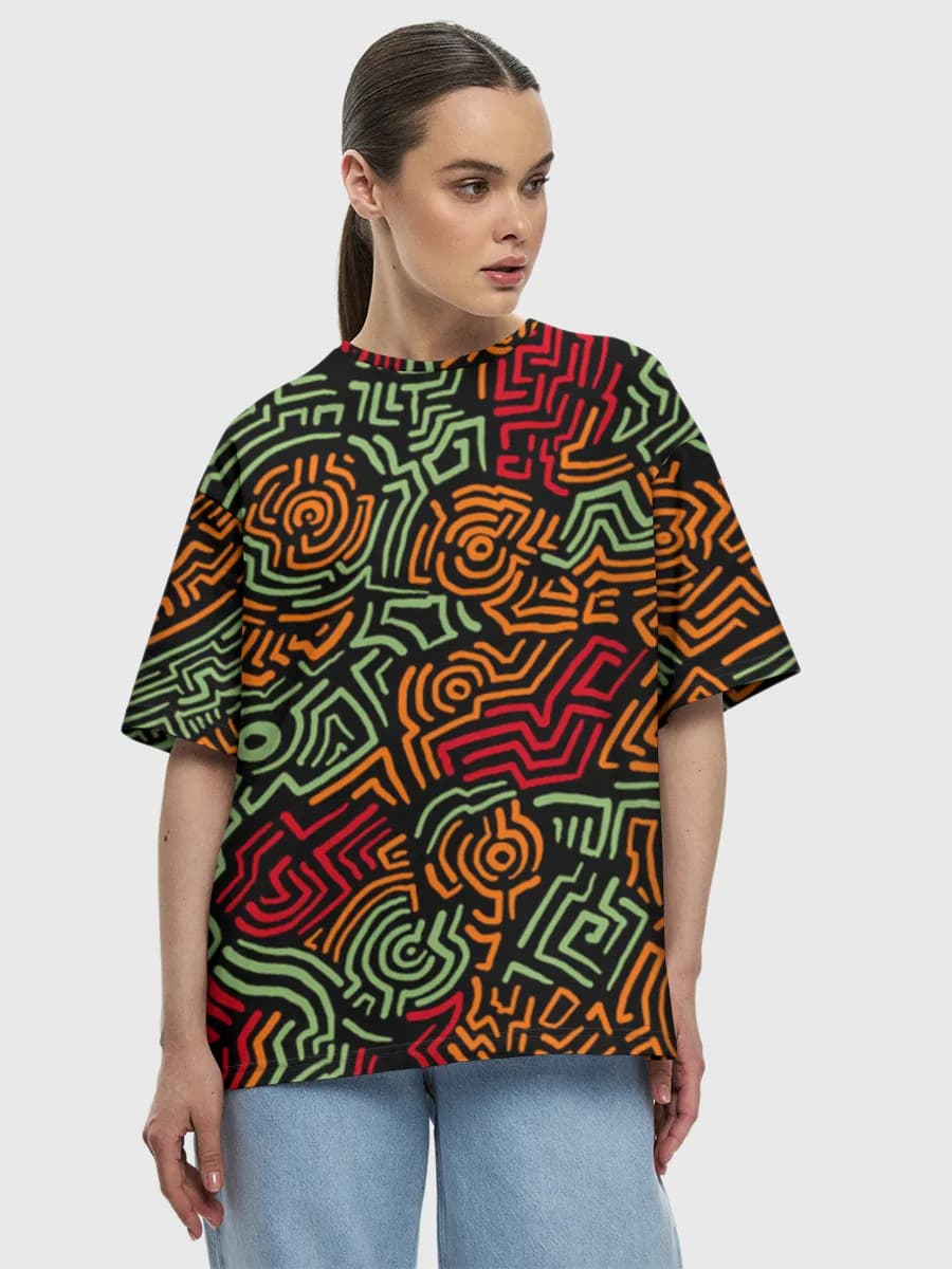 Women's oversized cotton T-shirt