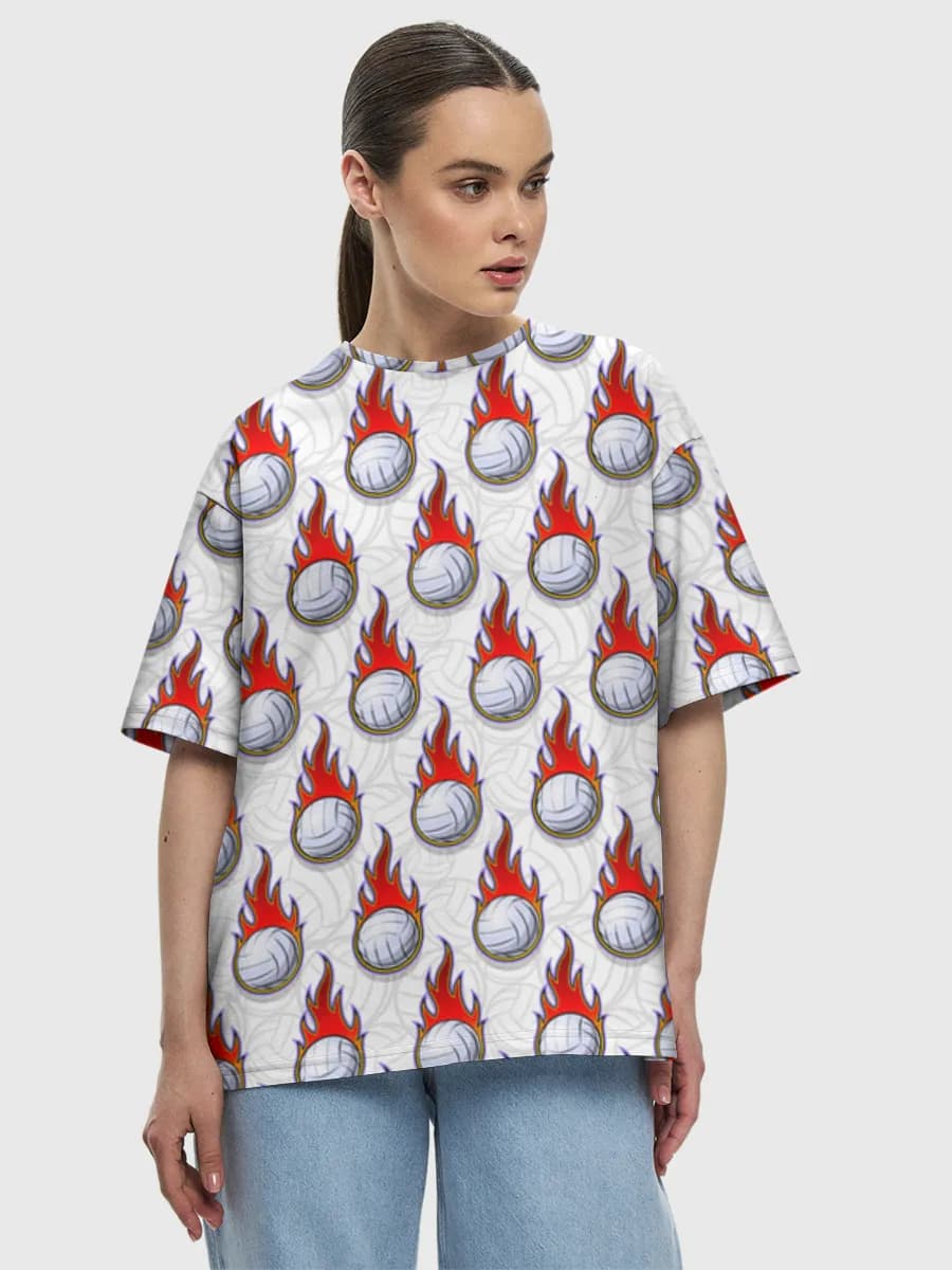 Women's oversized cotton T-shirt