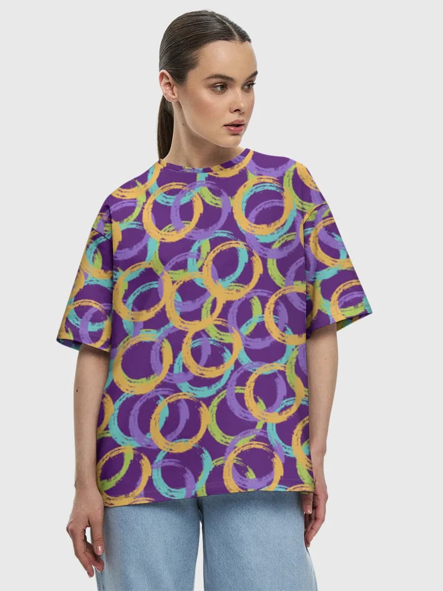 Women's oversized cotton T-shirt