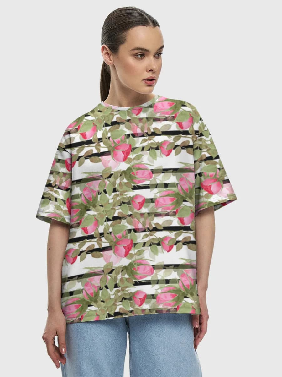 Women's oversized cotton T-shirt