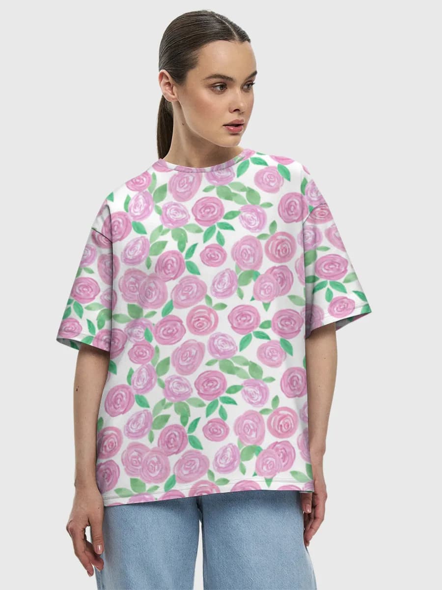 Women's oversized cotton T-shirt