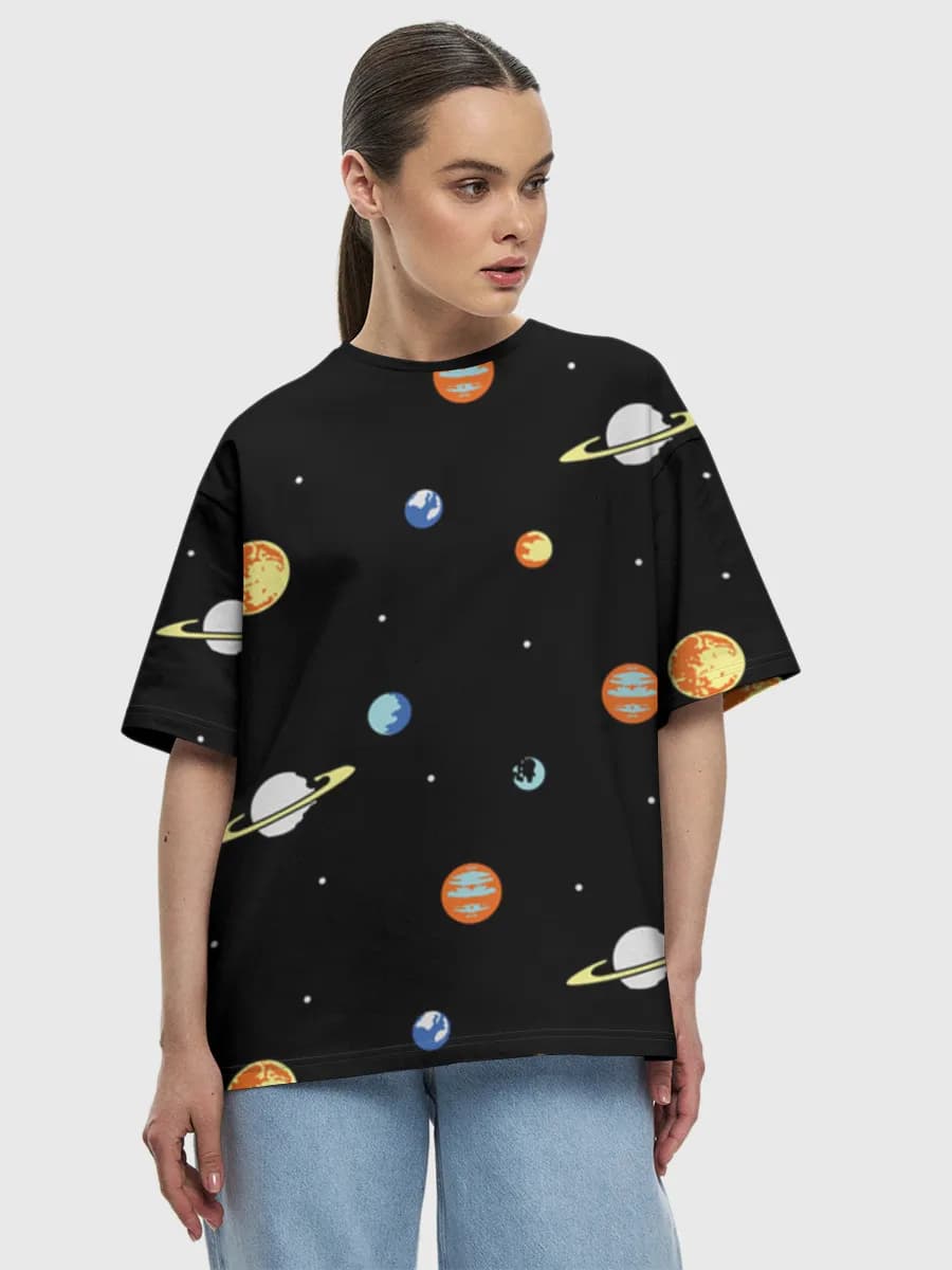 Women's oversized cotton T-shirt