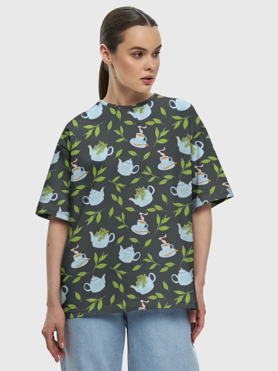Women's oversized cotton T-shirt