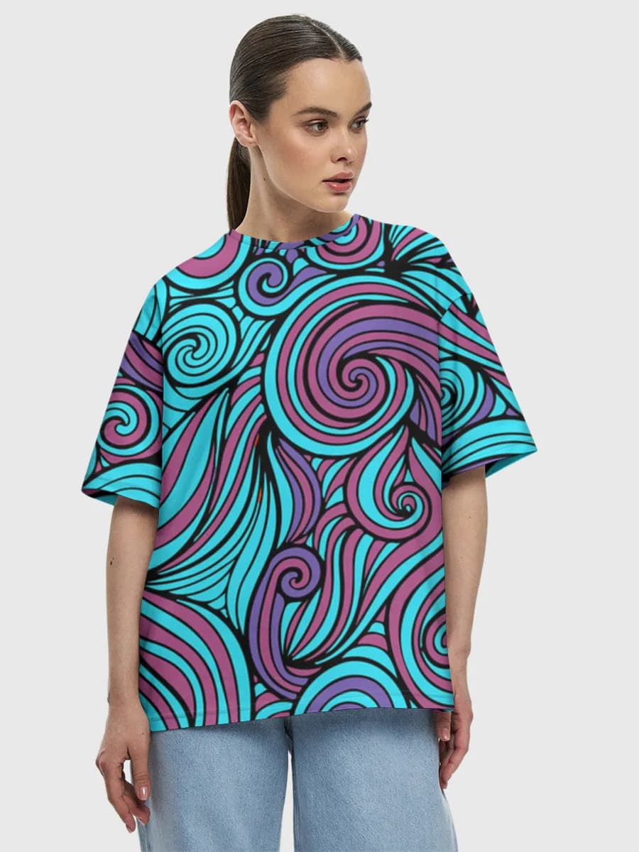 Women's oversized cotton T-shirt