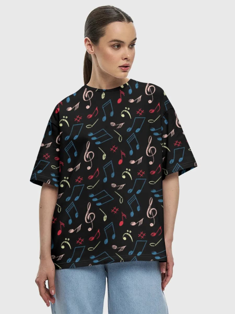 Women's oversized cotton T-shirt