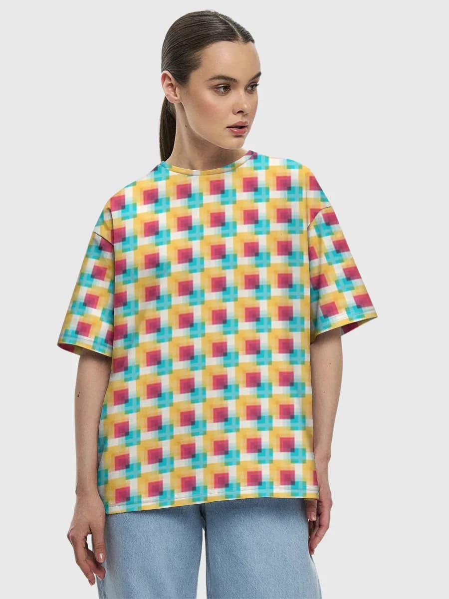 Women's oversized cotton T-shirt