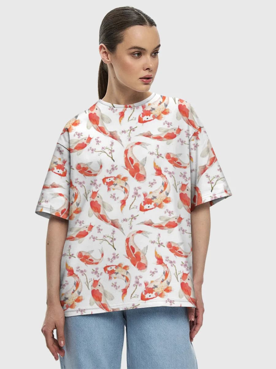 Watercolor Koi Fish