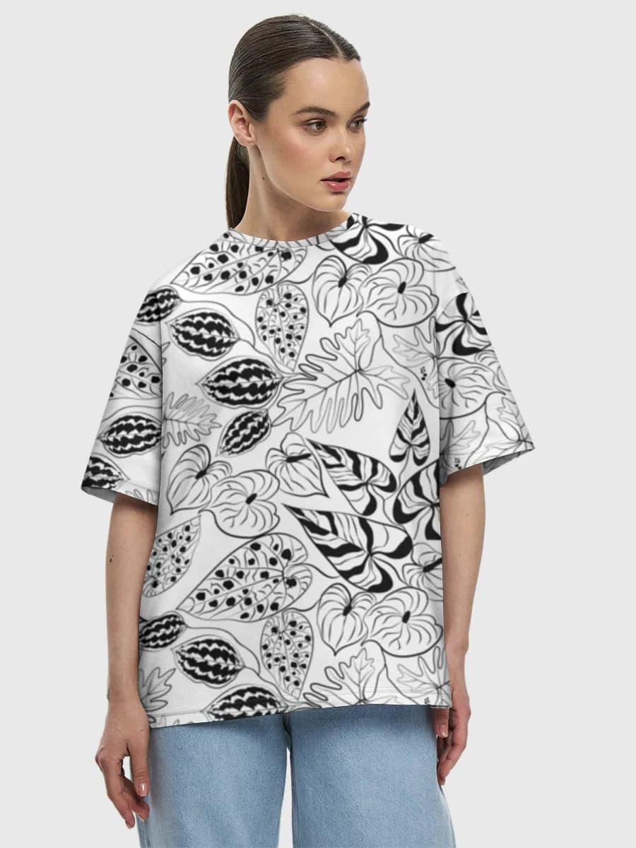 Women's oversized cotton T-shirt