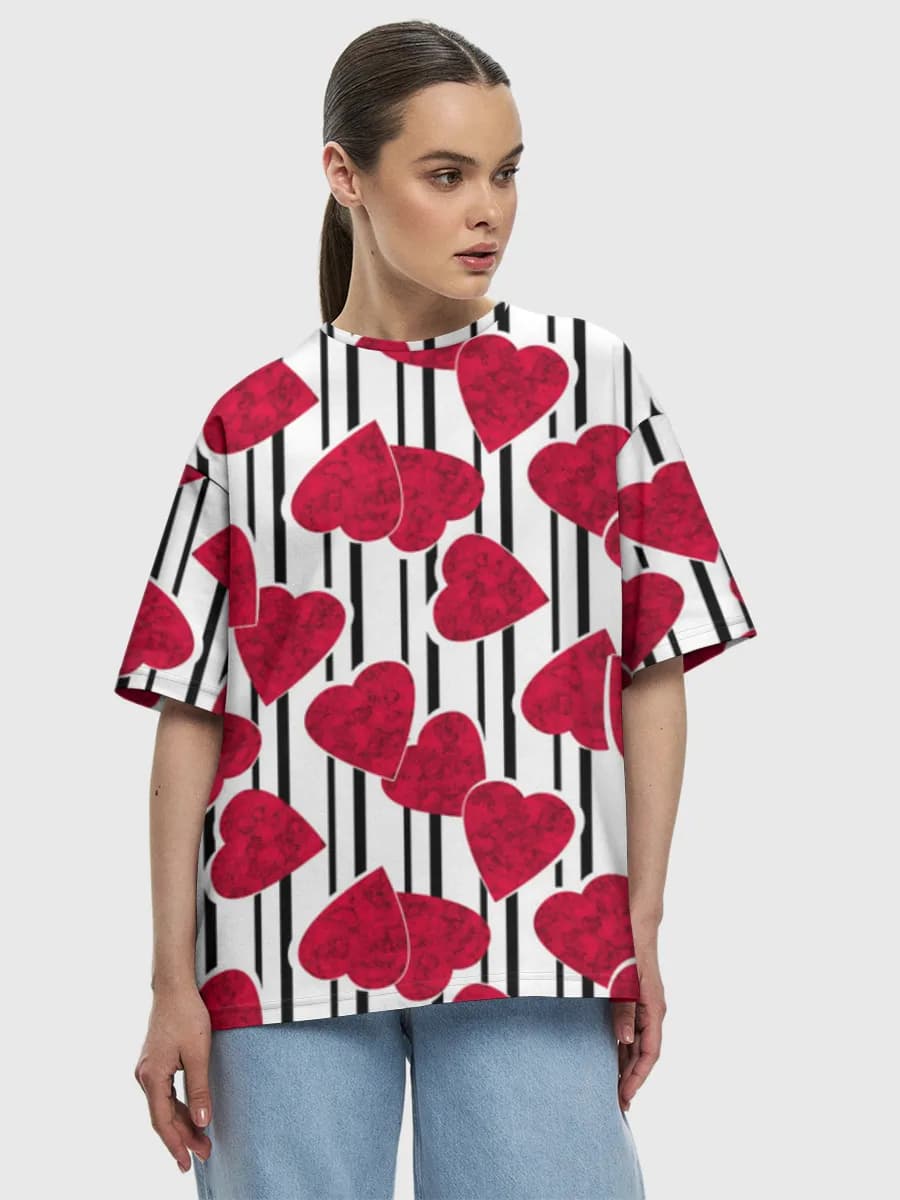 Women's oversized cotton T-shirt