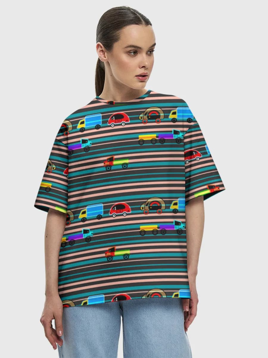 Women's oversized cotton T-shirt