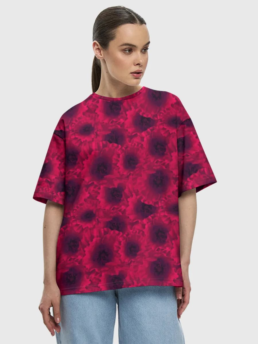 Women's oversized cotton T-shirt