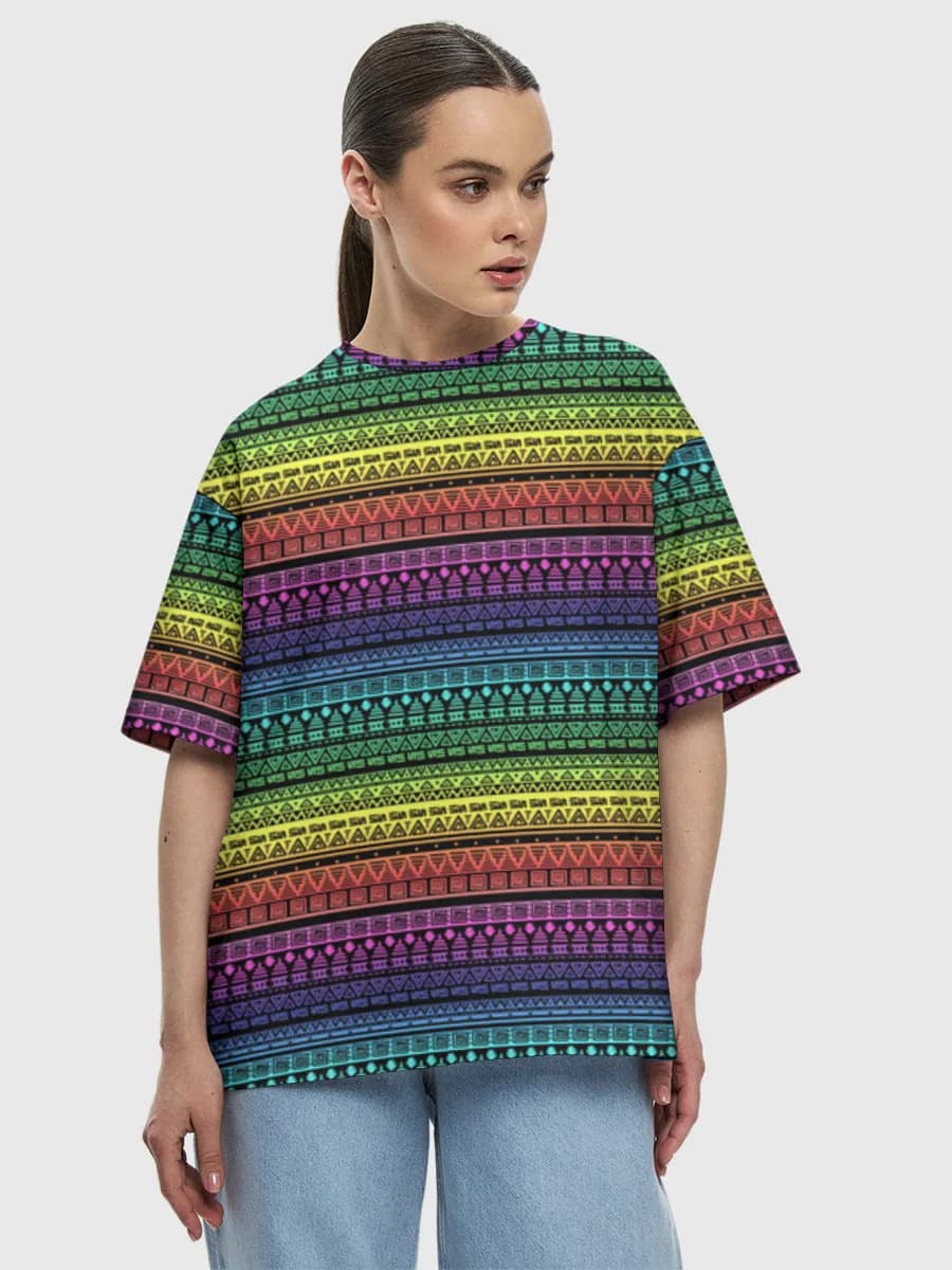 Rainbow Tribal Stripes