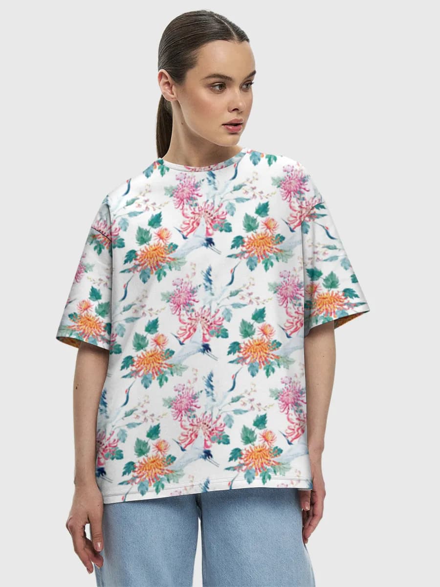 Women's oversized cotton T-shirt
