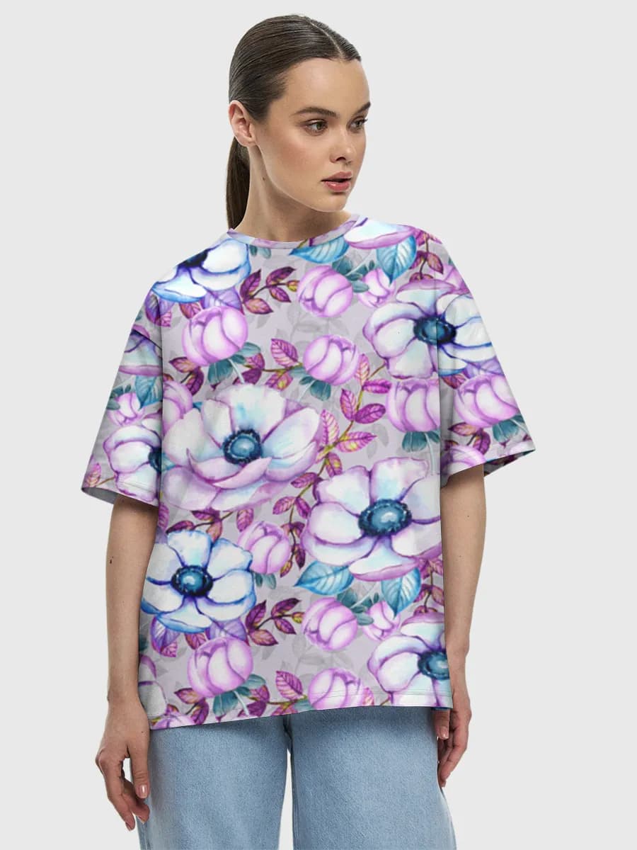 Women's oversized cotton T-shirt