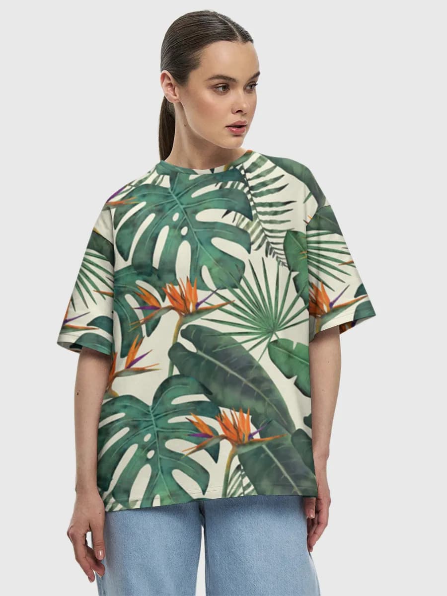 Women's oversized cotton T-shirt