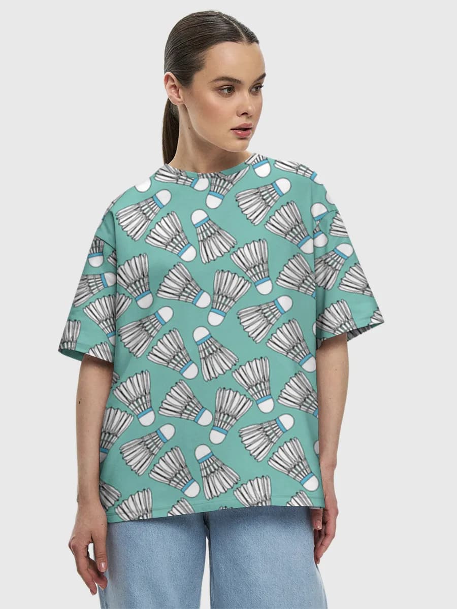 Women's oversized cotton T-shirt