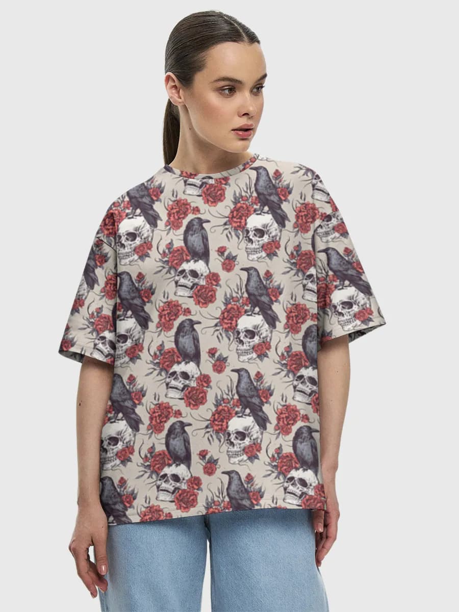 Women's oversized cotton T-shirt