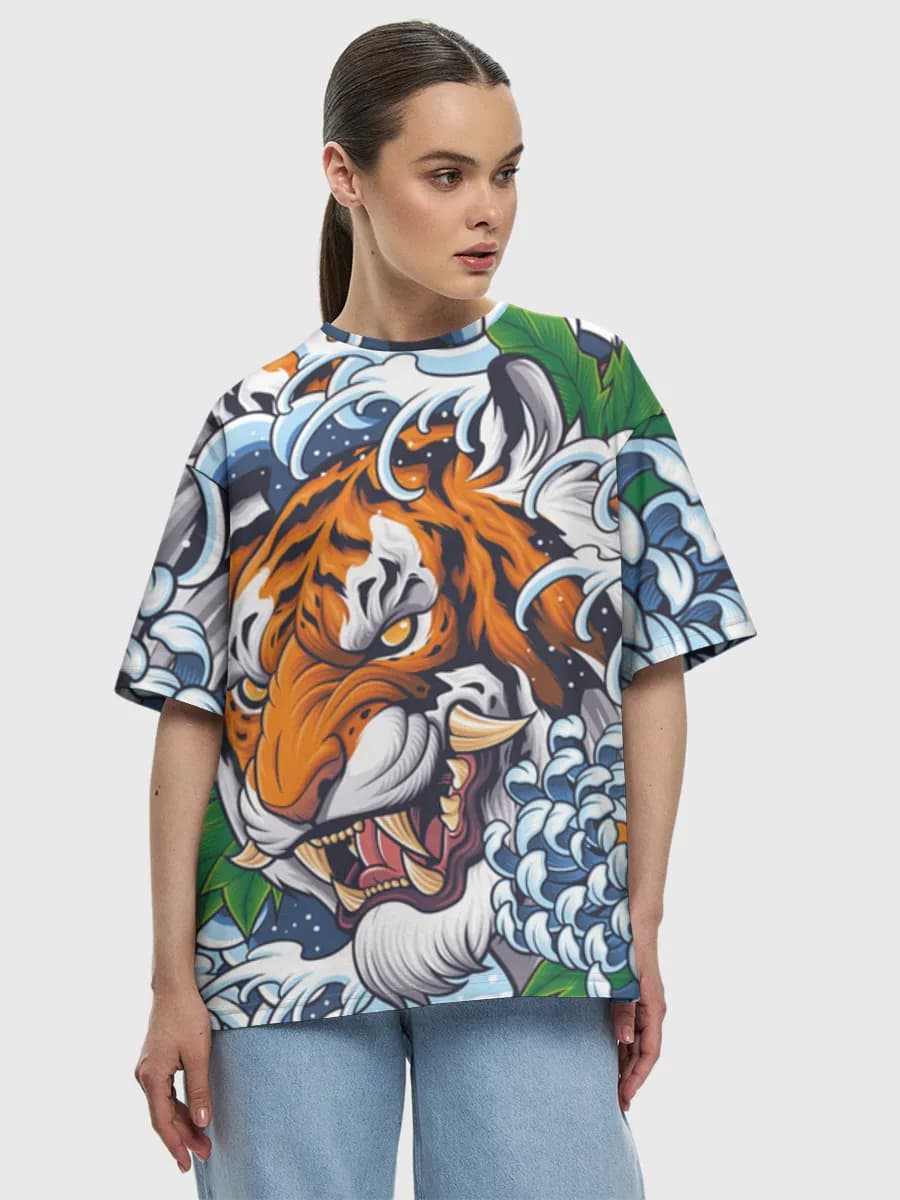 Women's oversized cotton T-shirt