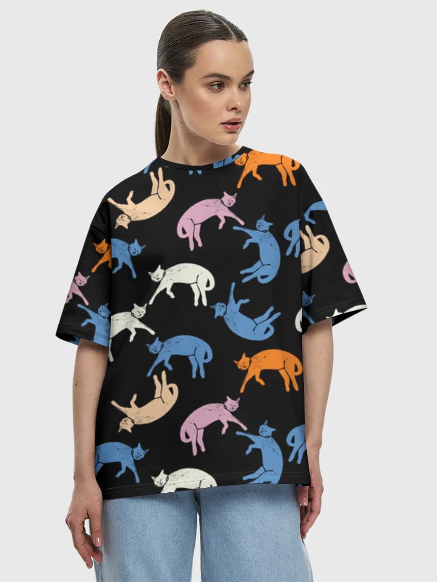 Women's oversized cotton T-shirt