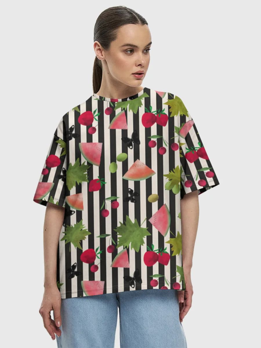 Women's oversized cotton T-shirt