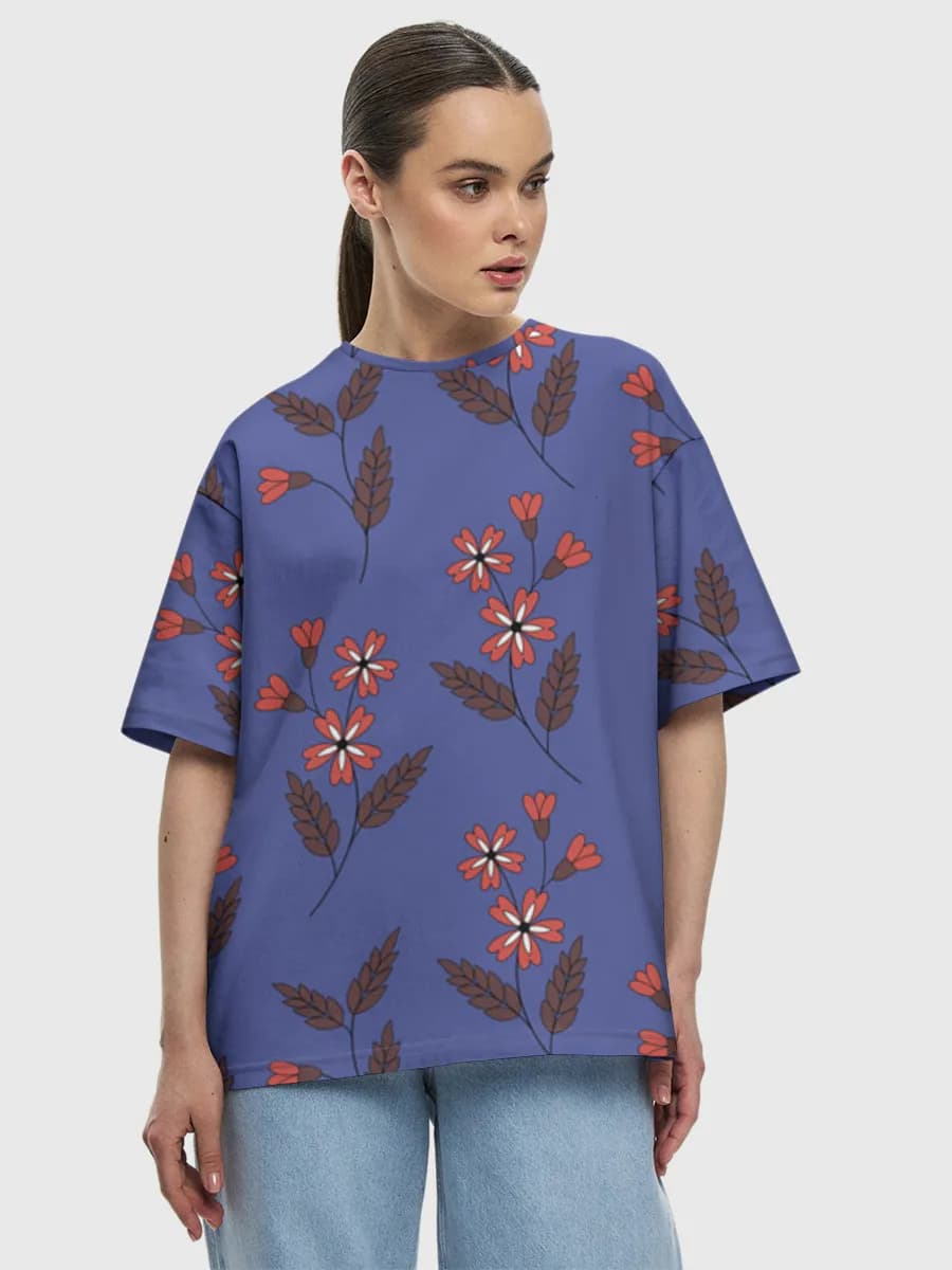 Women's oversized cotton T-shirt