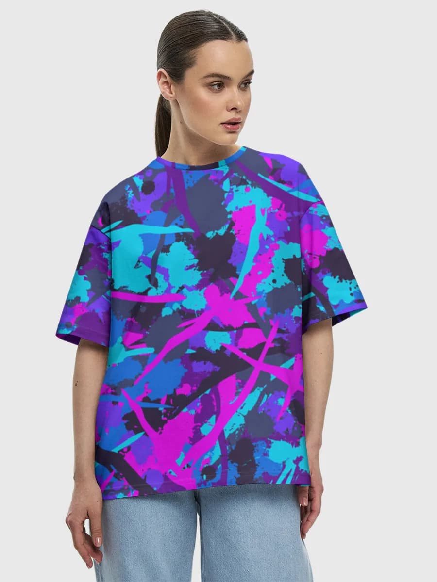 Women's oversized cotton T-shirt