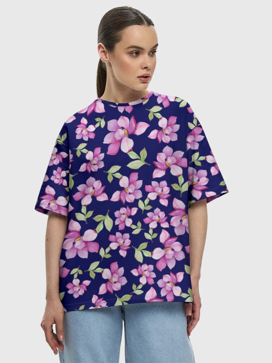 Women's oversized cotton T-shirt
