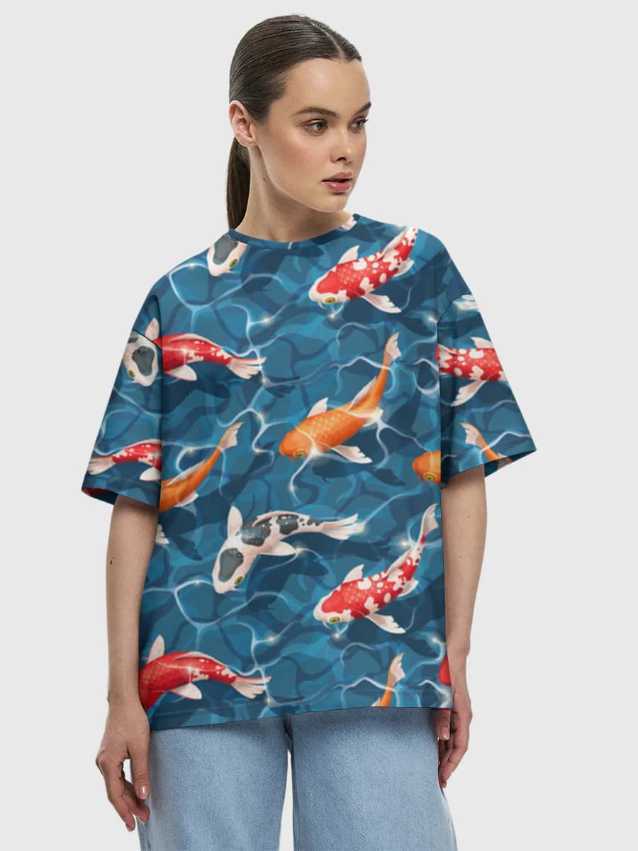 Women's oversized cotton T-shirt