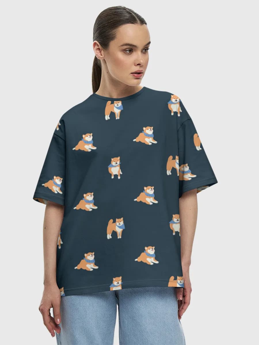 Women's oversized cotton T-shirt