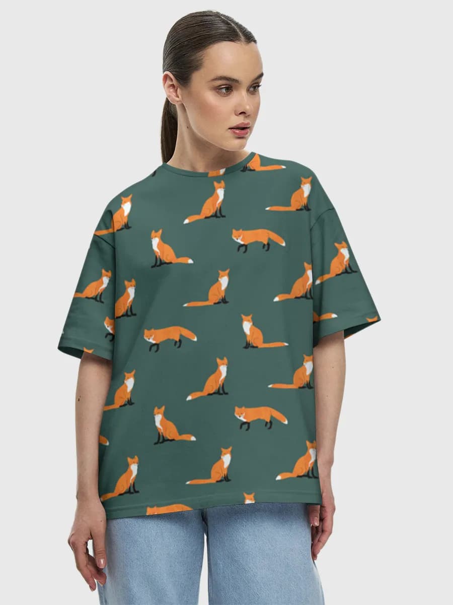 Women's oversized cotton T-shirt