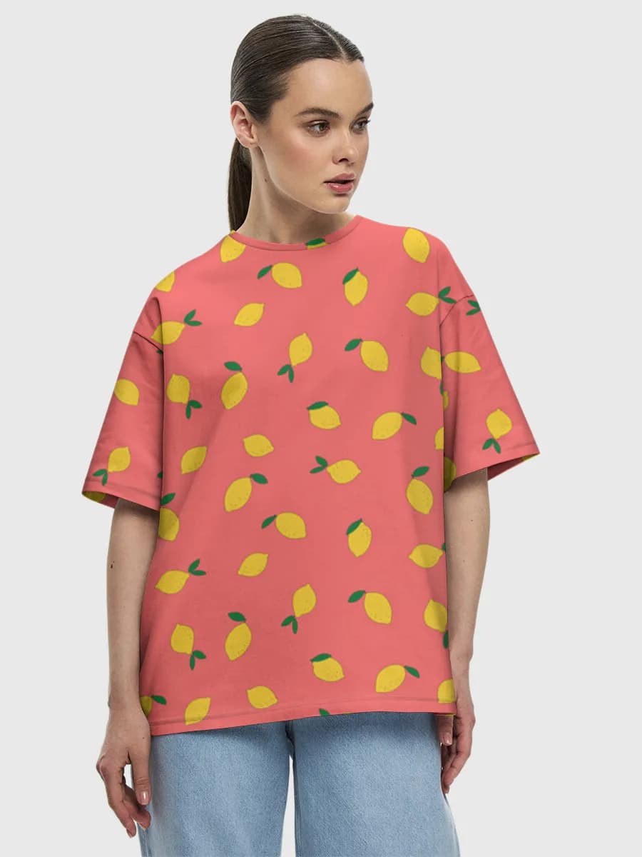 Women's oversized cotton T-shirt