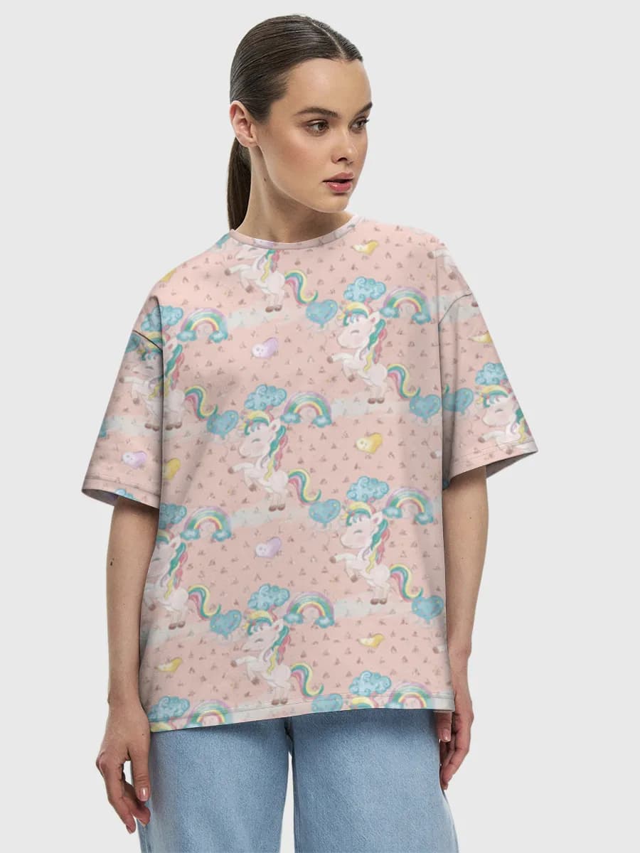 Women's oversized cotton T-shirt
