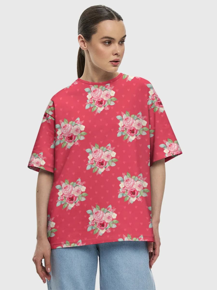 Women's oversized cotton T-shirt