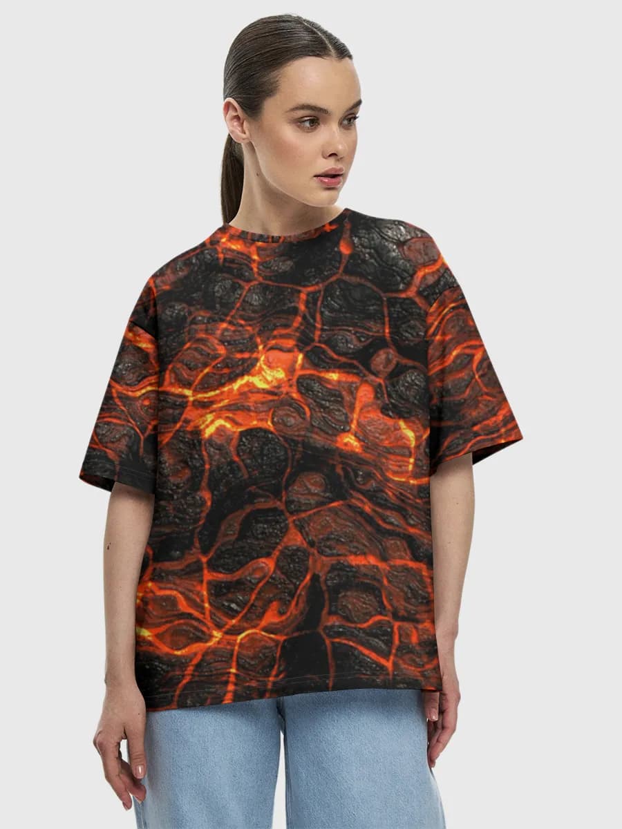 Women's oversized cotton T-shirt
