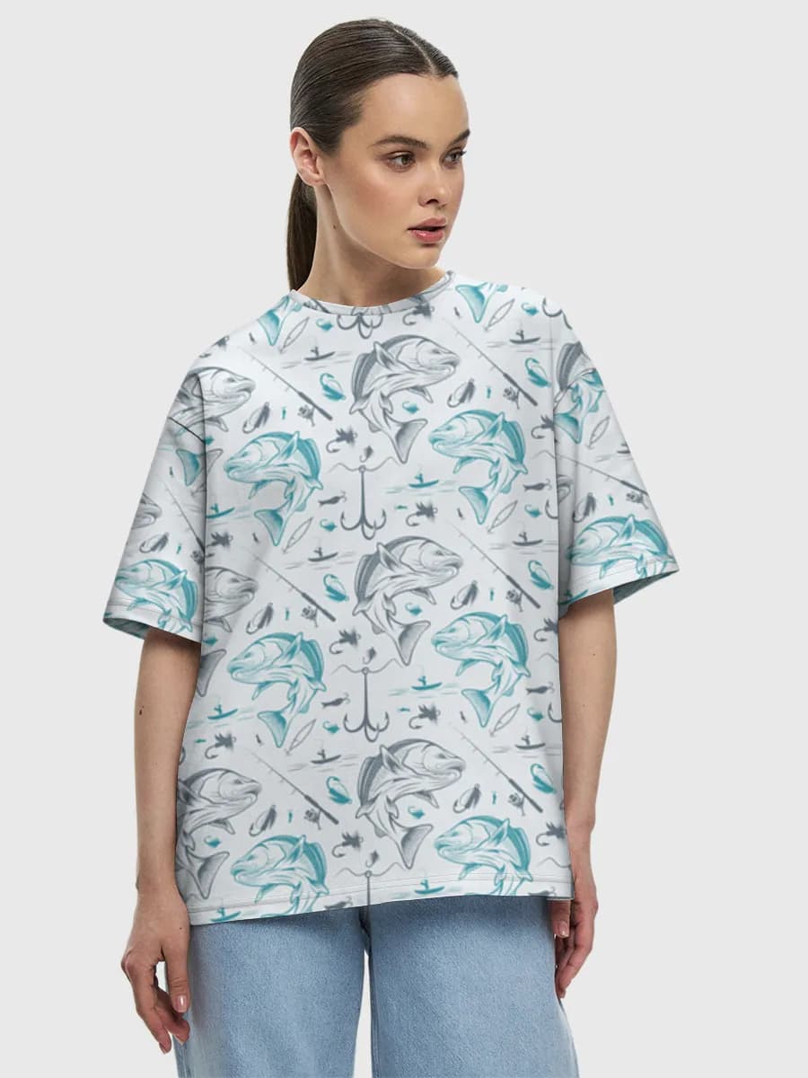 Women's oversized cotton T-shirt