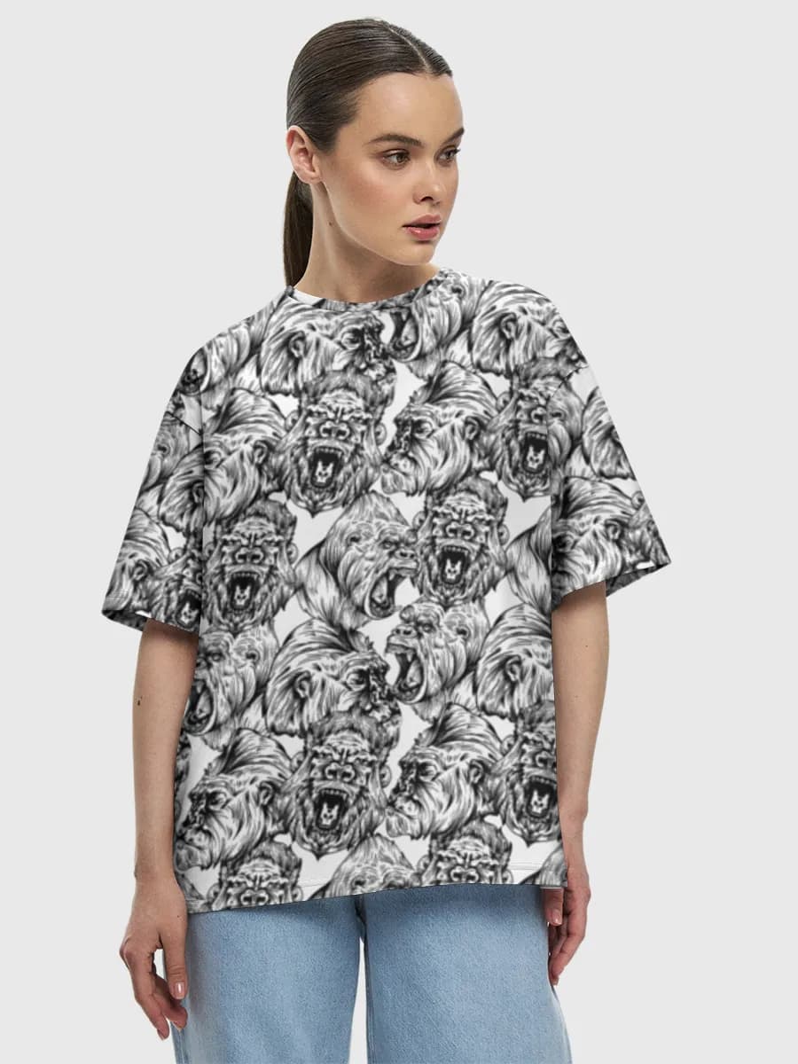 Women's oversized cotton T-shirt