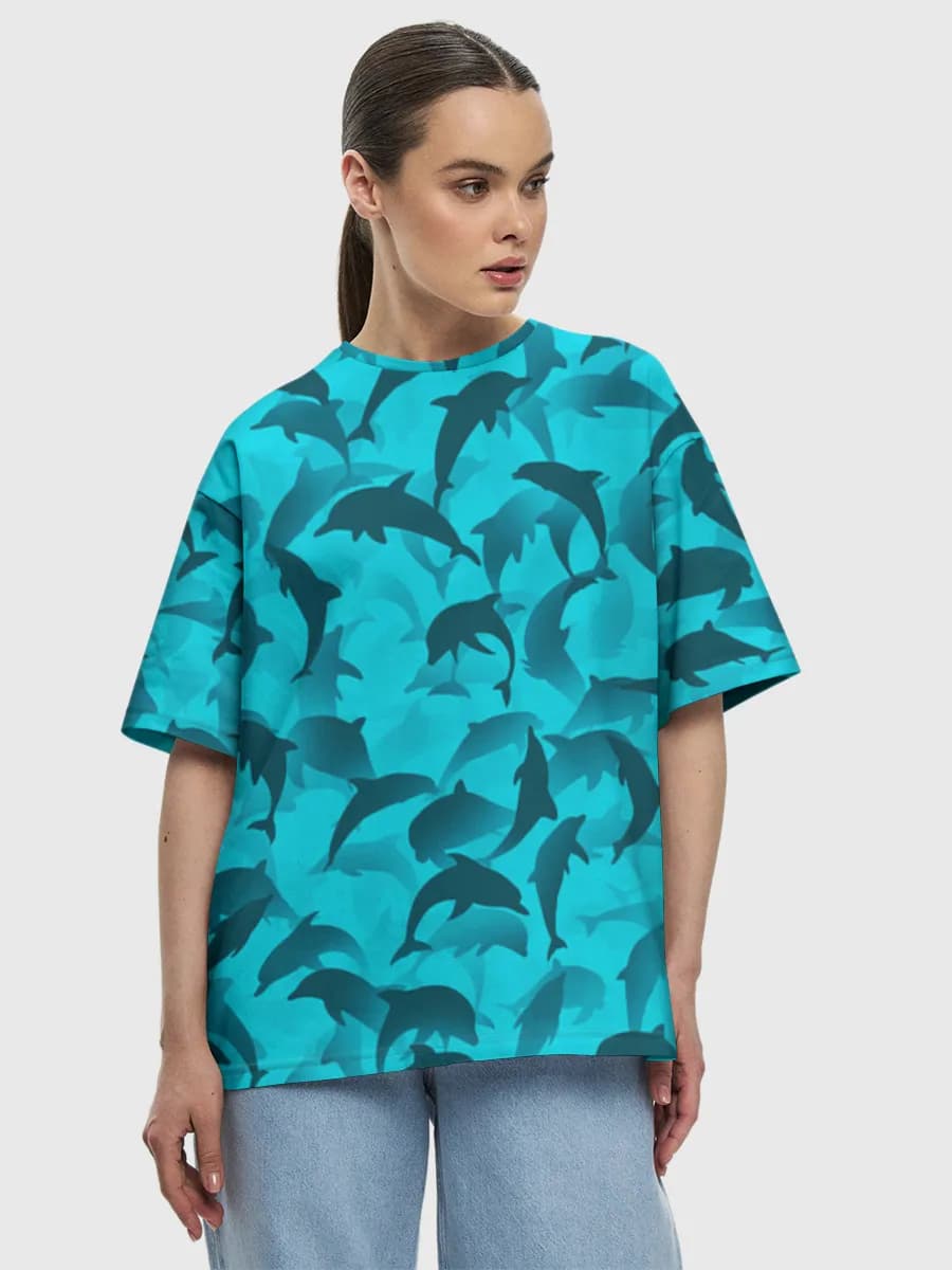 Women's oversized cotton T-shirt