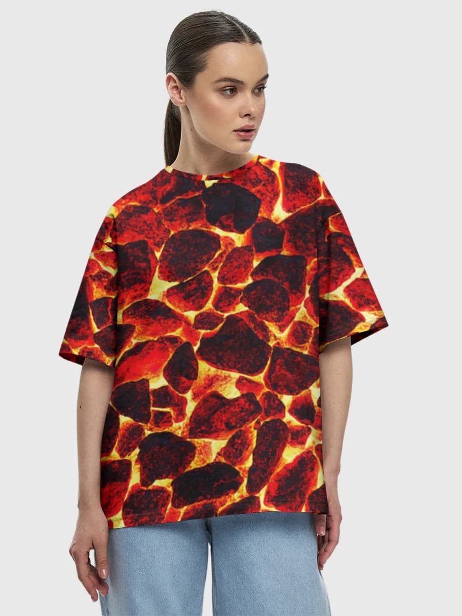 Women's oversized cotton T-shirt