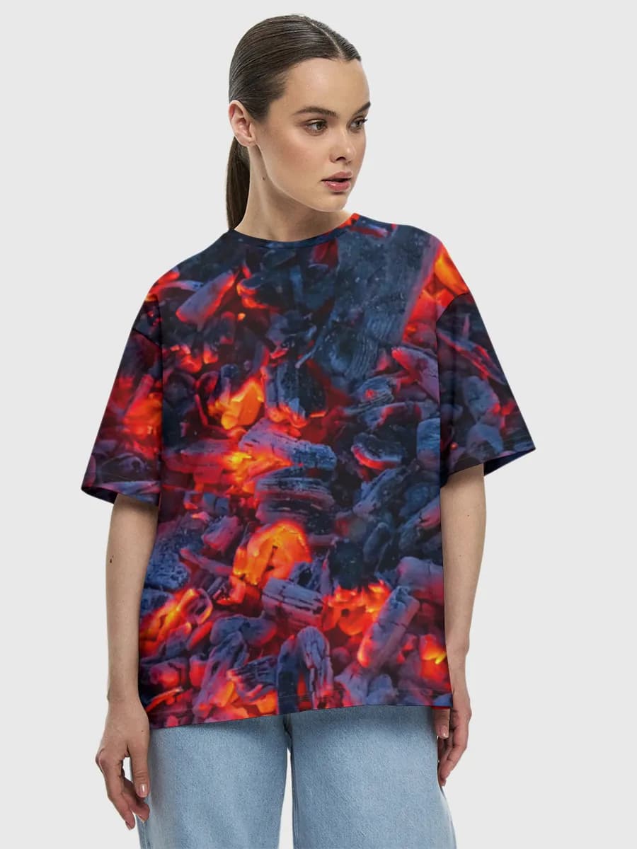 Glowing Campfire Embers