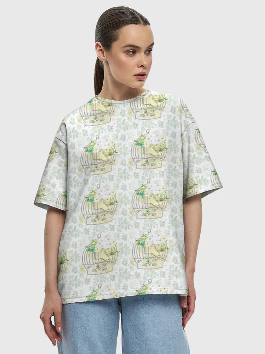 Women's oversized cotton T-shirt