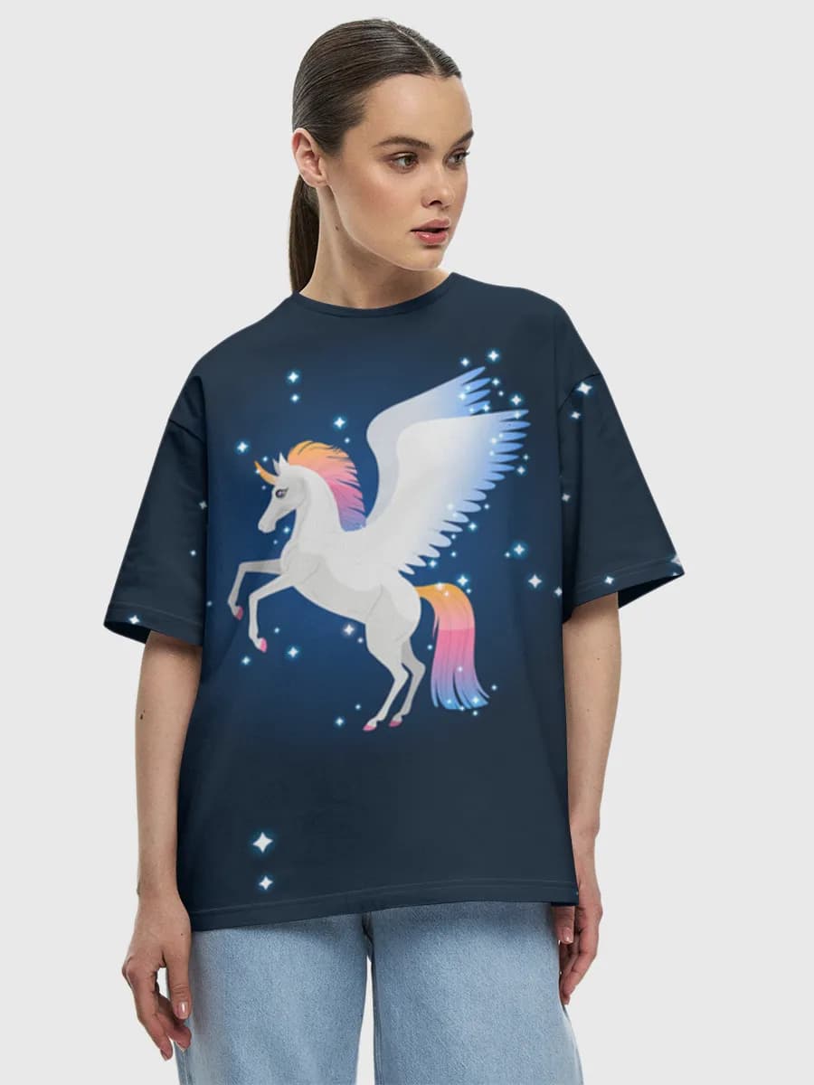 Women's oversized cotton T-shirt