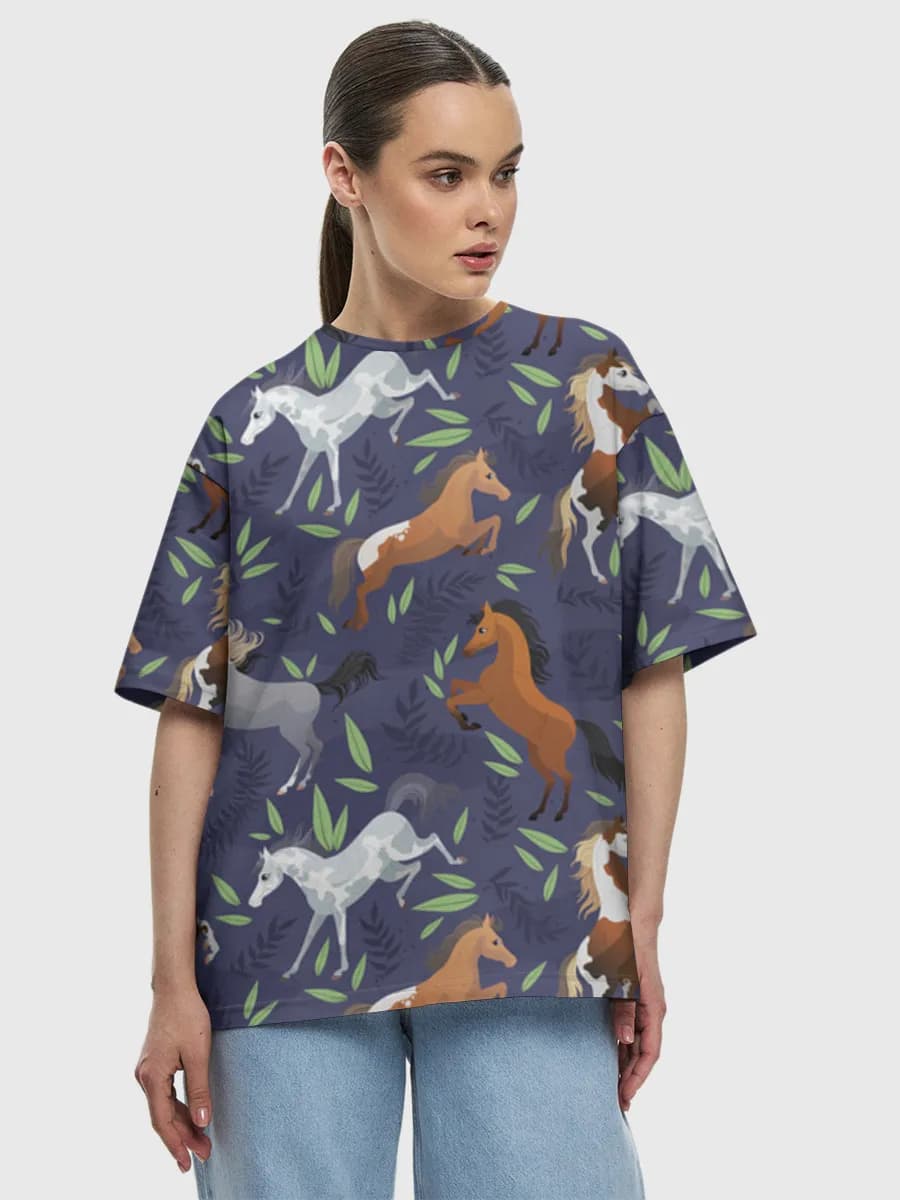 Women's oversized cotton T-shirt