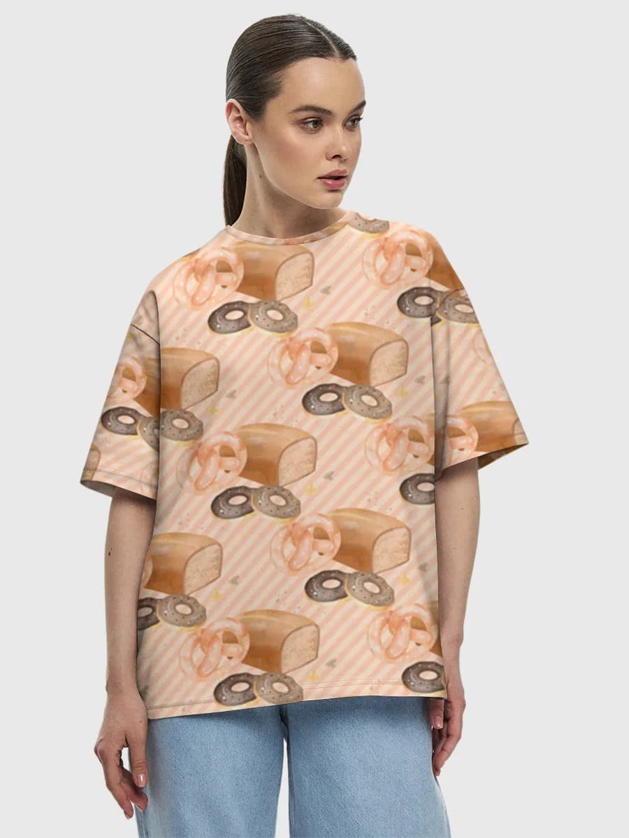 Women's oversized cotton T-shirt