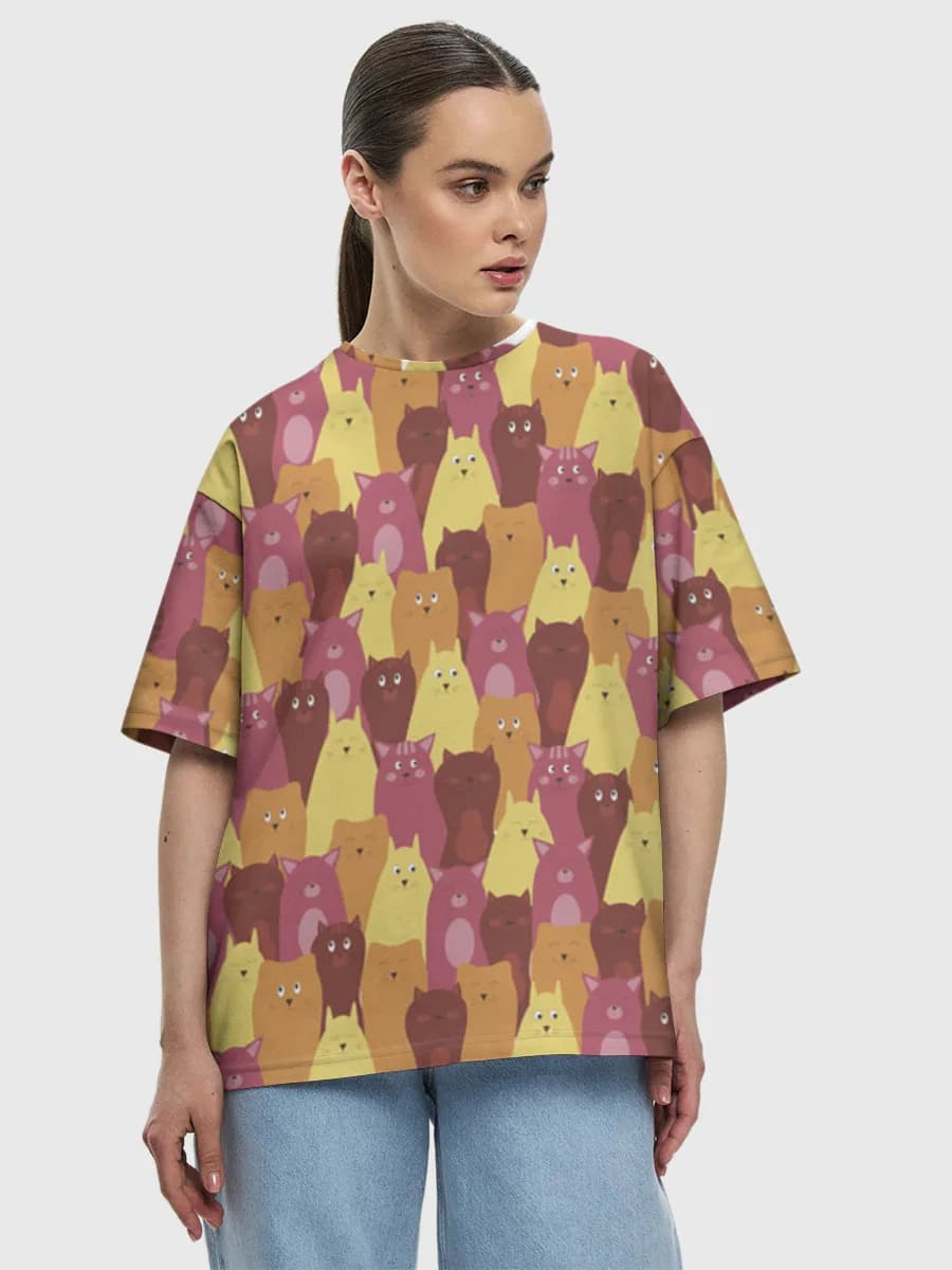 Women's oversized cotton T-shirt